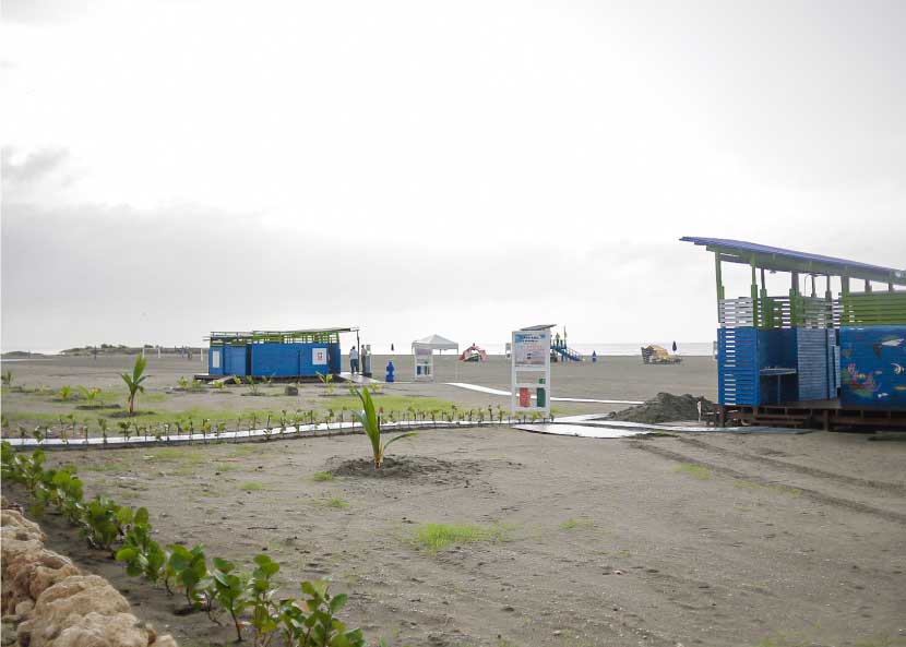 Playa Azul de la Boquilla de Cartagena