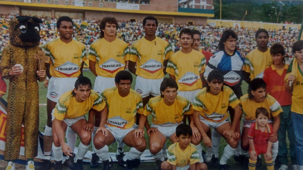 Equipo histórico del Atlético Bucaramanga 1990. Tercer Puesto.