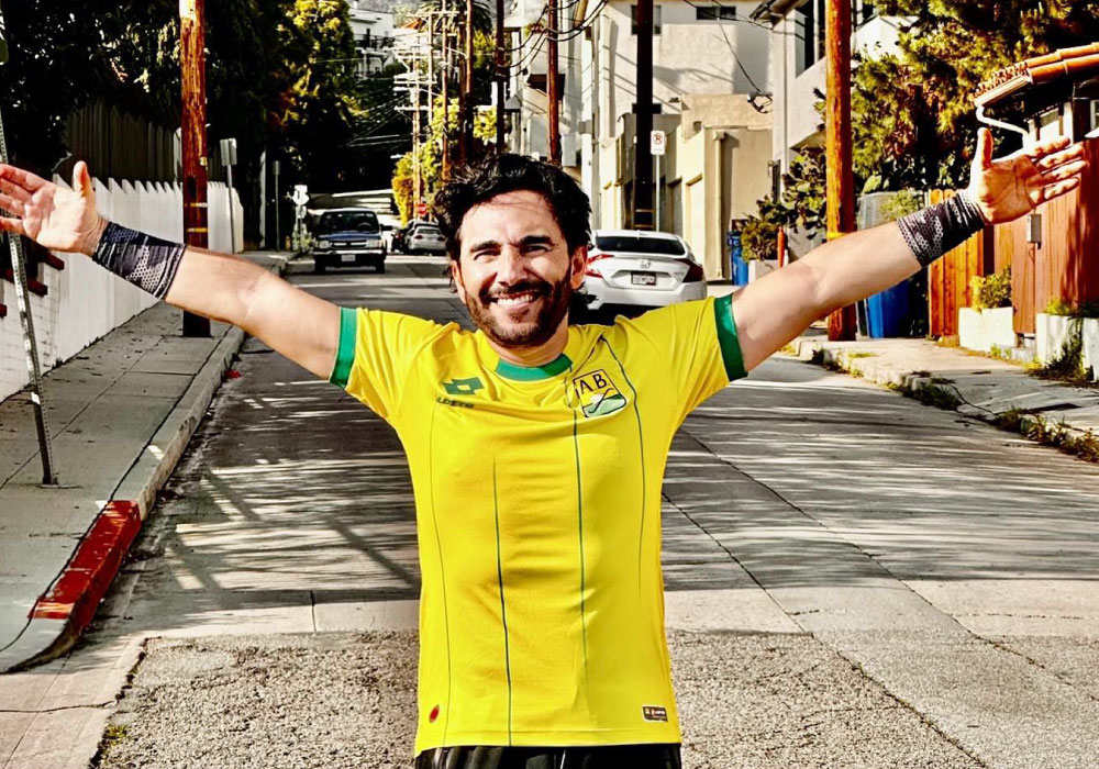 Fabián Ricardo Mendoza, actor santandereano. Hincha de Atlético Bucaramanga