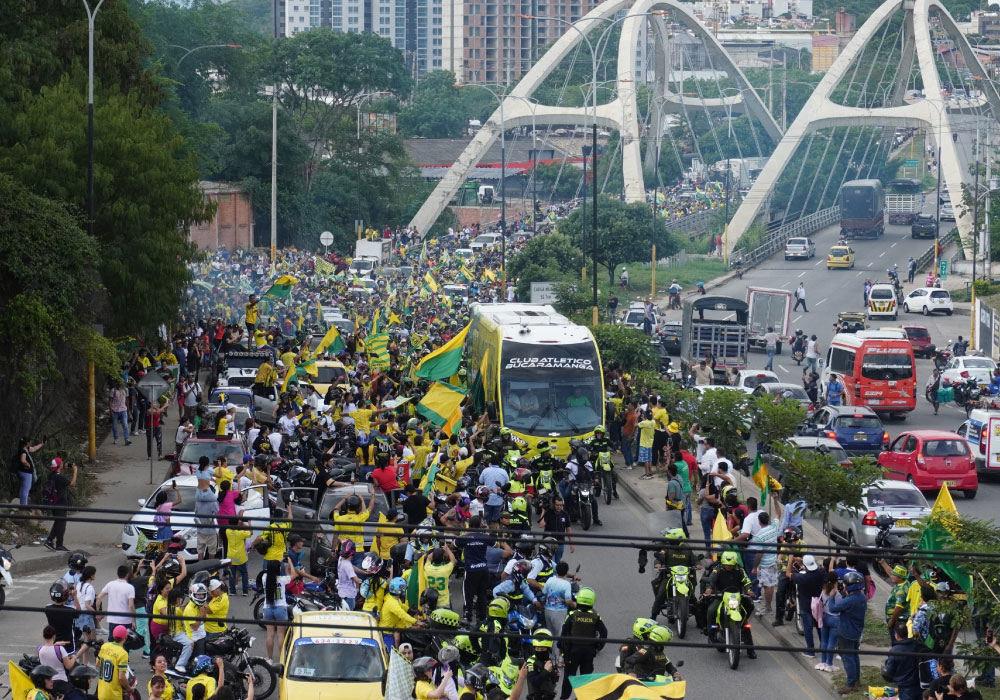 Atlético Bucaramanga campeón. Galería del titulo de vs independiente Santa Fé