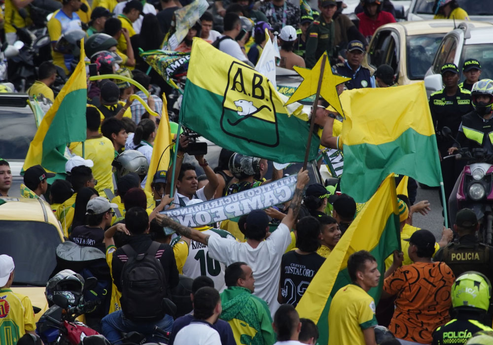 Atlético Bucaramanga campeón. Galería del titulo de vs independiente Santa Fé