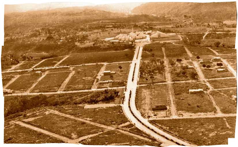 Foto antigua - Vista panorámica de la zona donde con el tiempo se desarrolló el barrio Provenza - Bucaramanga orgullo de ciudad - Orgullosos de nuestra historia