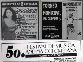 Histórico de anuncios publicitarios del deporte y la cultura en Santander