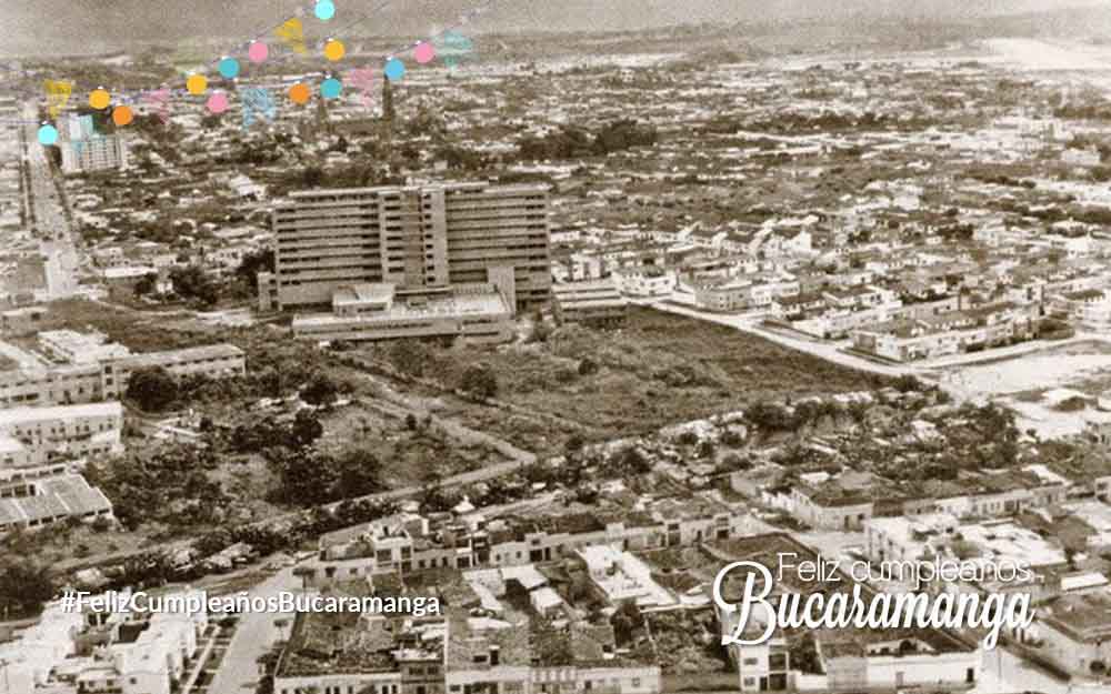 Foto panorámica antigua de Bucaramanga, regalo, feliz, cumpleaños, Bucaramanga, #FelizCumpleañosBucaramanga