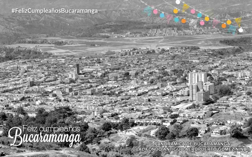 Foto panorámica antiguo aeropuerto Gómez Niño de Bucaramanga, regalo, feliz, cumpleaños, Bucaramanga, #FelizCumpleañosBucaramanga