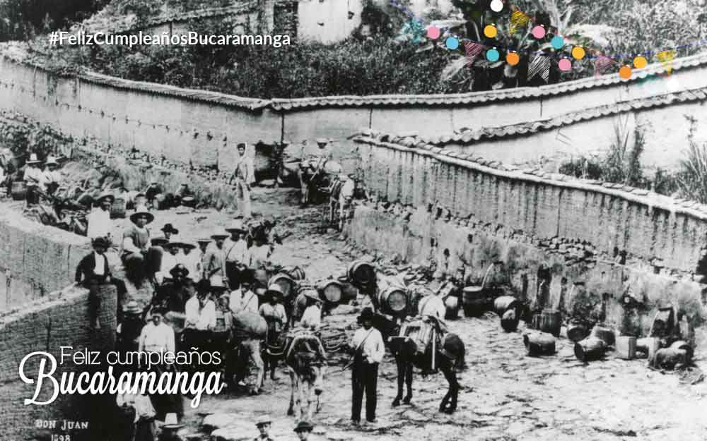 Foto antigua chorreras de Don Juan, regalo, feliz, cumpleaños, Bucaramanga, #FelizCumpleañosBucaramanga