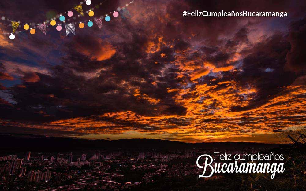 Foto Panorámica de Bucaramanga, atardecer, regalo, feliz, cumpleaños, #FelizCumpleañosBucaramanga