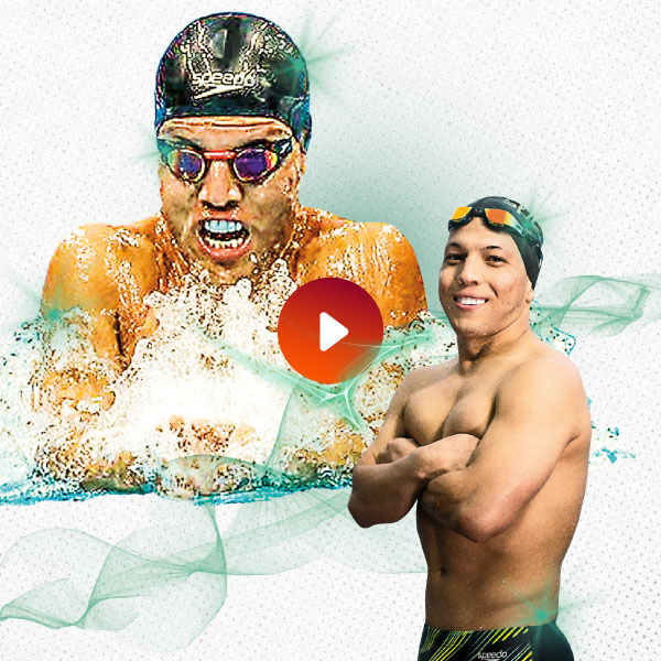 Nelson Crispín (natación) - tercer puesto, ganador, deportista del año 2022