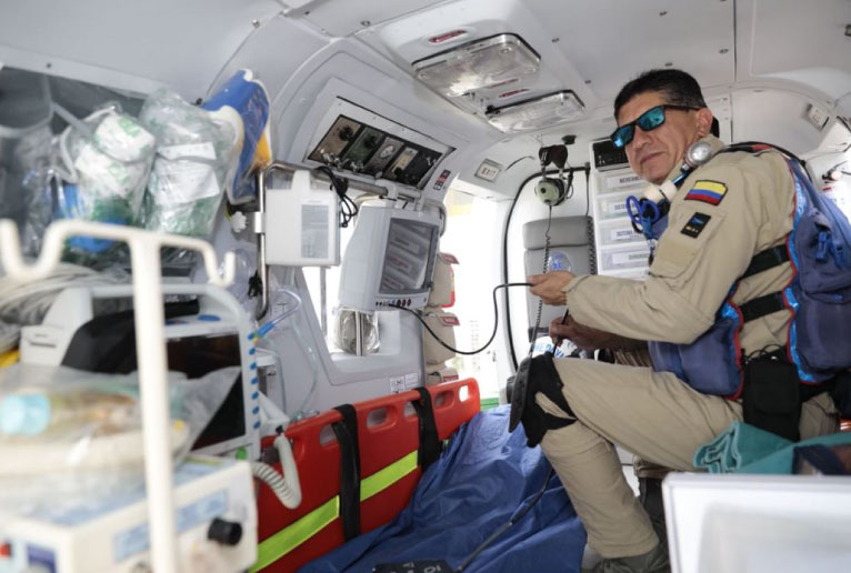 helicóptero, médico, medicalizado, ambulancia, clínica, foscal, internacional, Bucaramanga, Floridablanca, Girón, Piedecuesta, Santander, Tair, Sadi, Grancolombiana