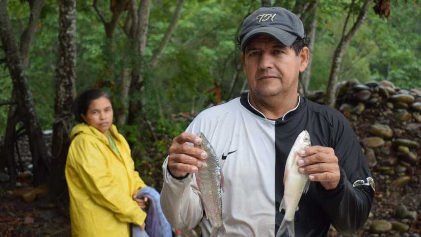 La falta de peces en el río Sogamoso y el daño de las tierras, obliga a los pescadores a buscar alternativas para no morir de  hambre en Santander. Isagen no responde.