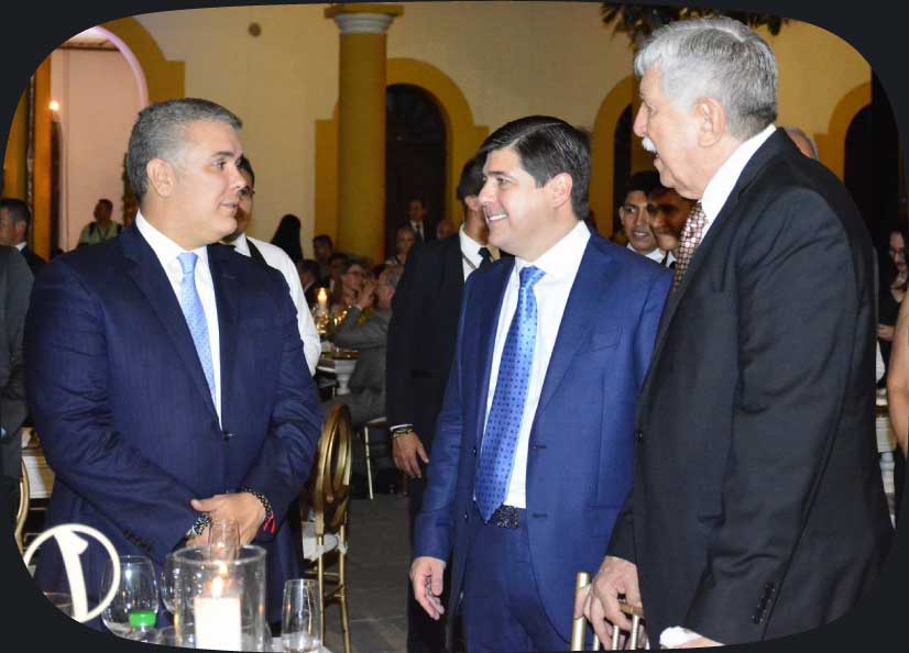 Alejandro Galvis Blanco, Alejandro Galvis Ramírez y el presidente Iván Duque Márquez - Vanguardia - Especial - Gracias