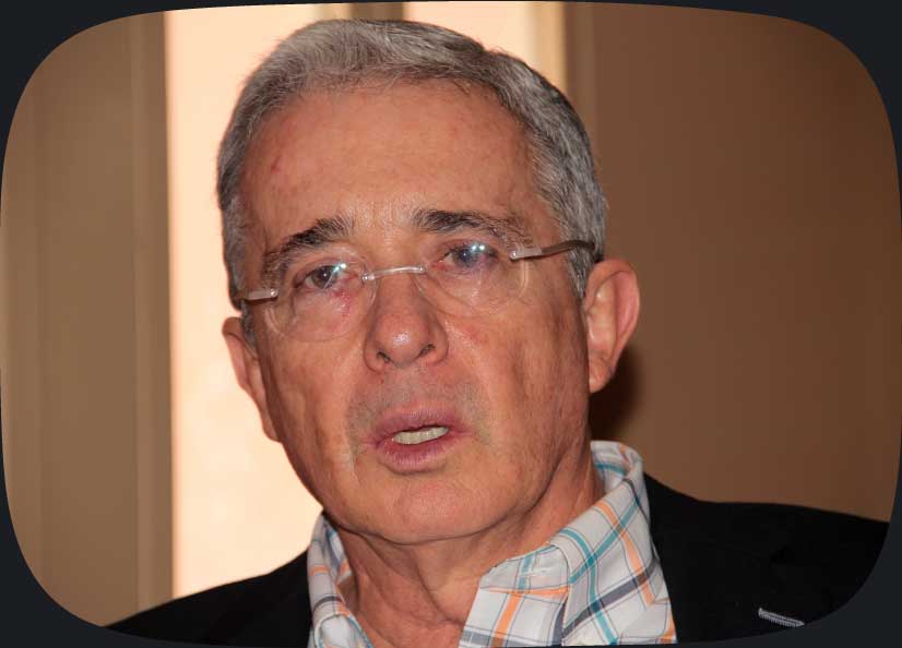 Álvaro Uribe Vélez, expresidente de Colombia - Falleció Alejandro Galvis Ramírez