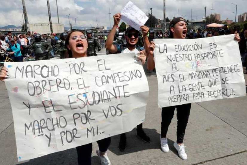 Paro nacional: Marcha en Bucaramanga Santander