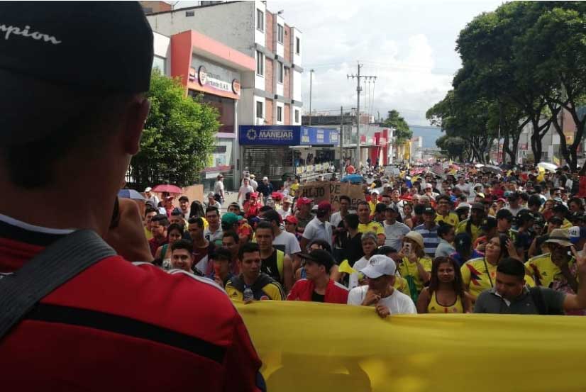 Paro nacional: Marcha en Bucaramanga Santander
