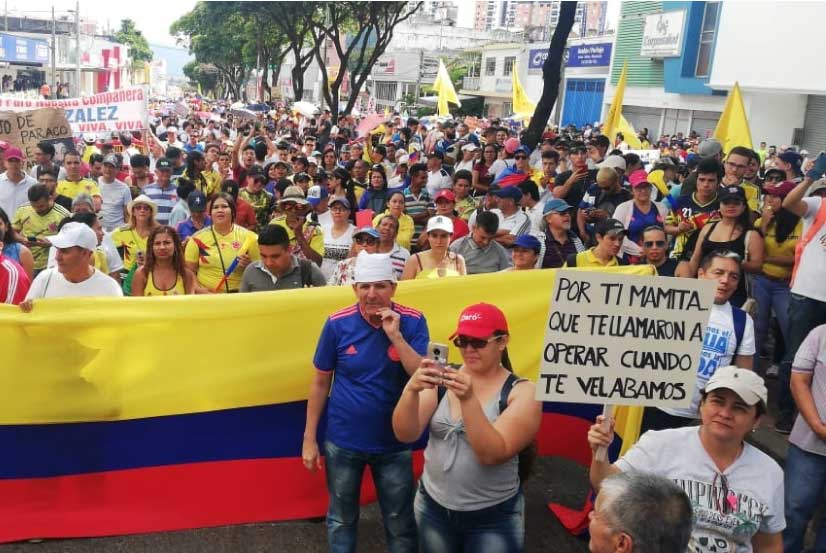 Paro nacional: Marcha en Bucaramanga Santander