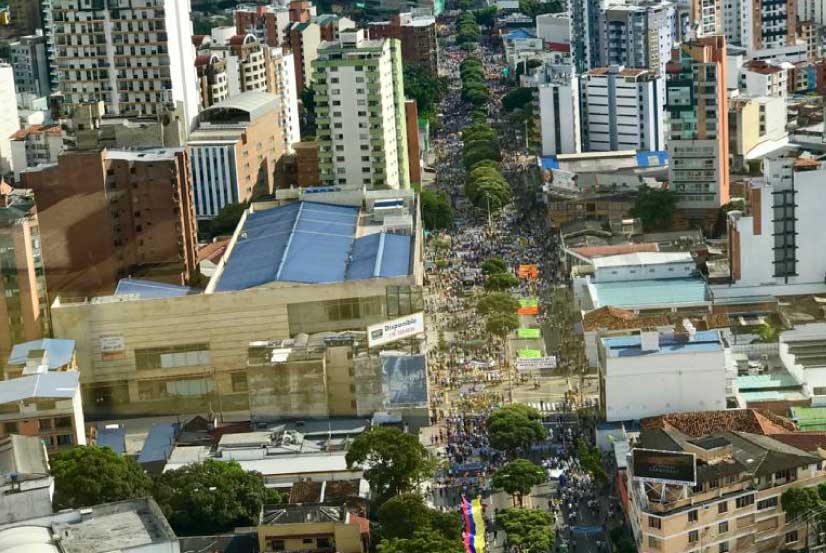 Paro nacional: Marcha en Bucaramanga Santander