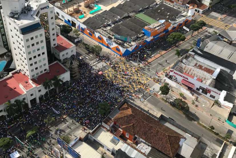 Paro nacional: Marcha en Bucaramanga Santander