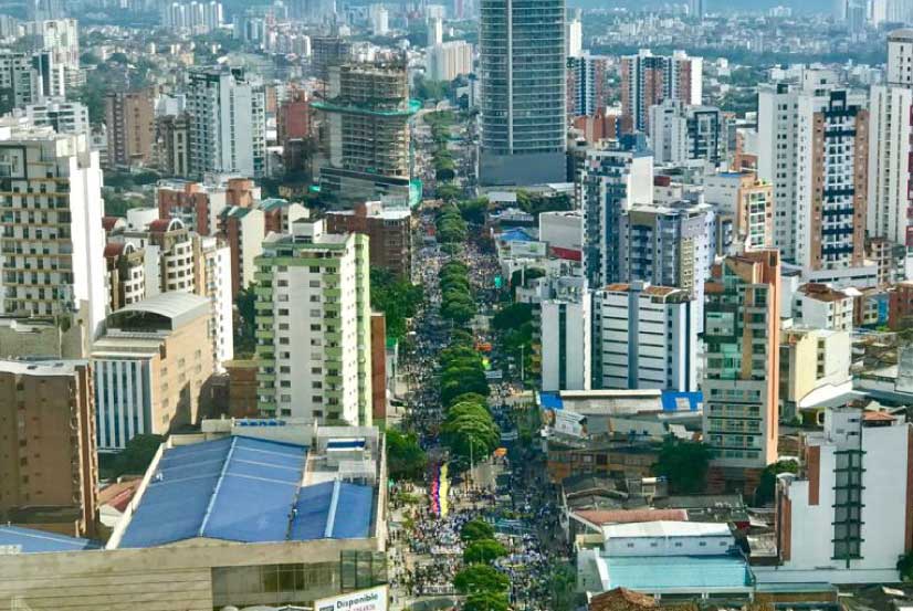 Paro nacional: Marcha en Bucaramanga Santander