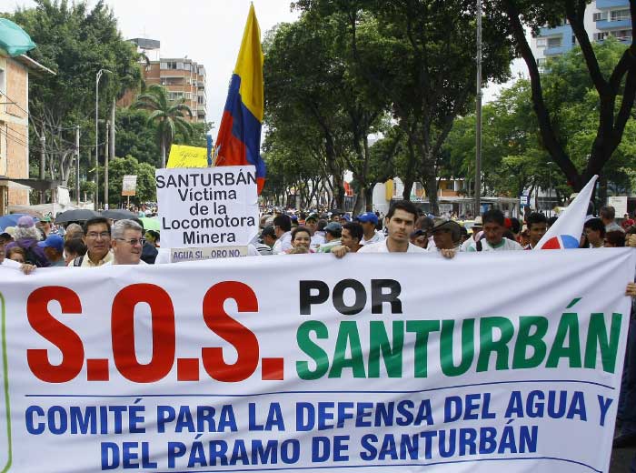 Marcha 21 de noviembre - Marcharán por el medio ambiente santurban