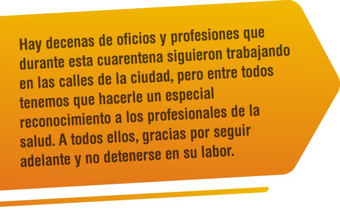 Hay decenas de oficios y profesiones que durante esta cuarentena siguieron trabajando en las calles de la ciudad, pero entre todos tenemos que hacerle un especial reconocimiento a los profesionales de la salud. A todos ellos, gracias por seguir adelante y no detenerse en su labor. Especial Santander no se detiene - Vanguardia