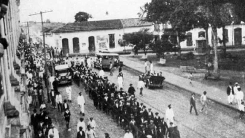 Parque Centenario, Teatro Santander foto antigua